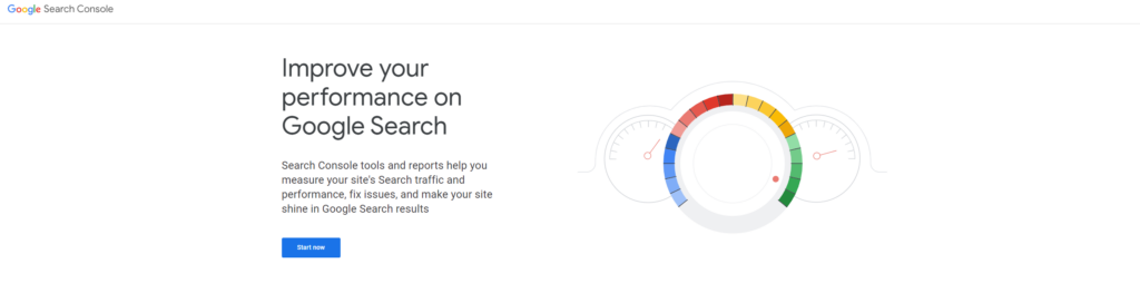 2022년 원문에서 사용한 Google Search Console 화면